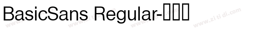BasicSans Regular字体转换